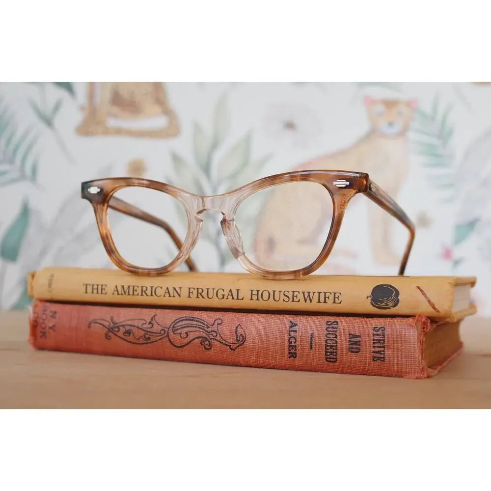 Vintage 1960s Cateye Eyeglasses Artcraft USA Rockabilly Pin Up Retro Preppy